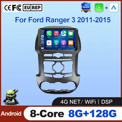 Android 16 Auto For Ford Ranger 3 2011 - 2015 Car Radio player Wireless Carplay Multimedia Video GPS Navigation Stereo Tool SWC