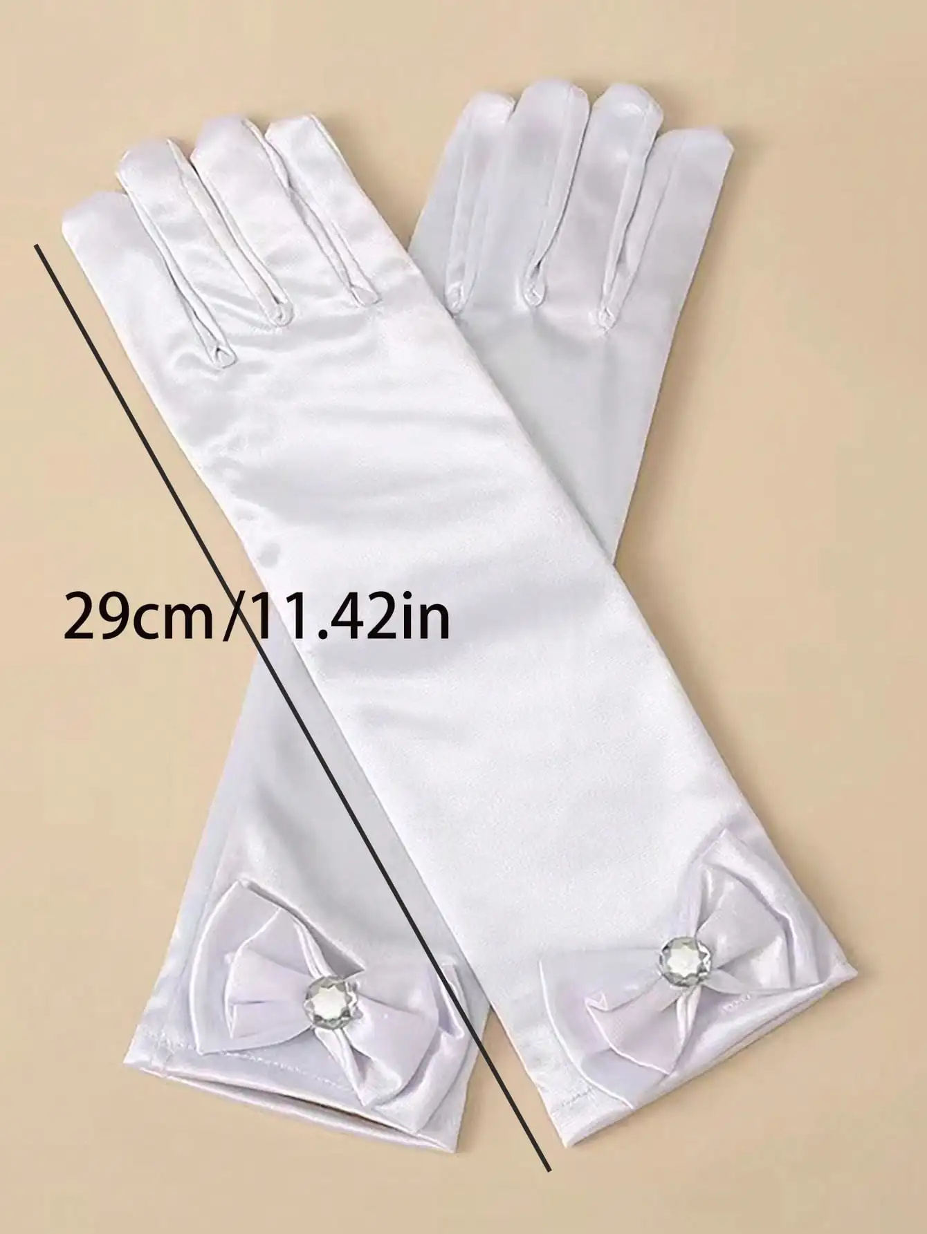 Princess gloves, children's performance dress, stage performance, long gloves, girls' etiquette, children's gloves