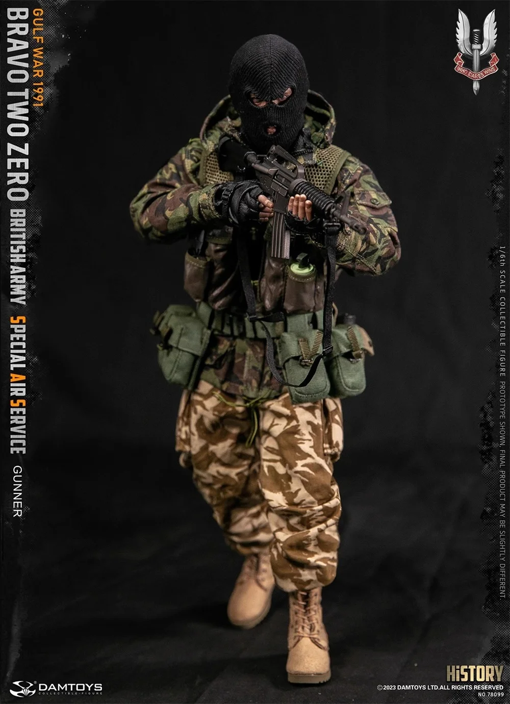 DAMTOYS DAM-Figurine d'action mobile pour Géré, ensemble complet, soldat britannique, unité de mission beurre, opération 1/6, nouveau, en stock, 78099, 100%