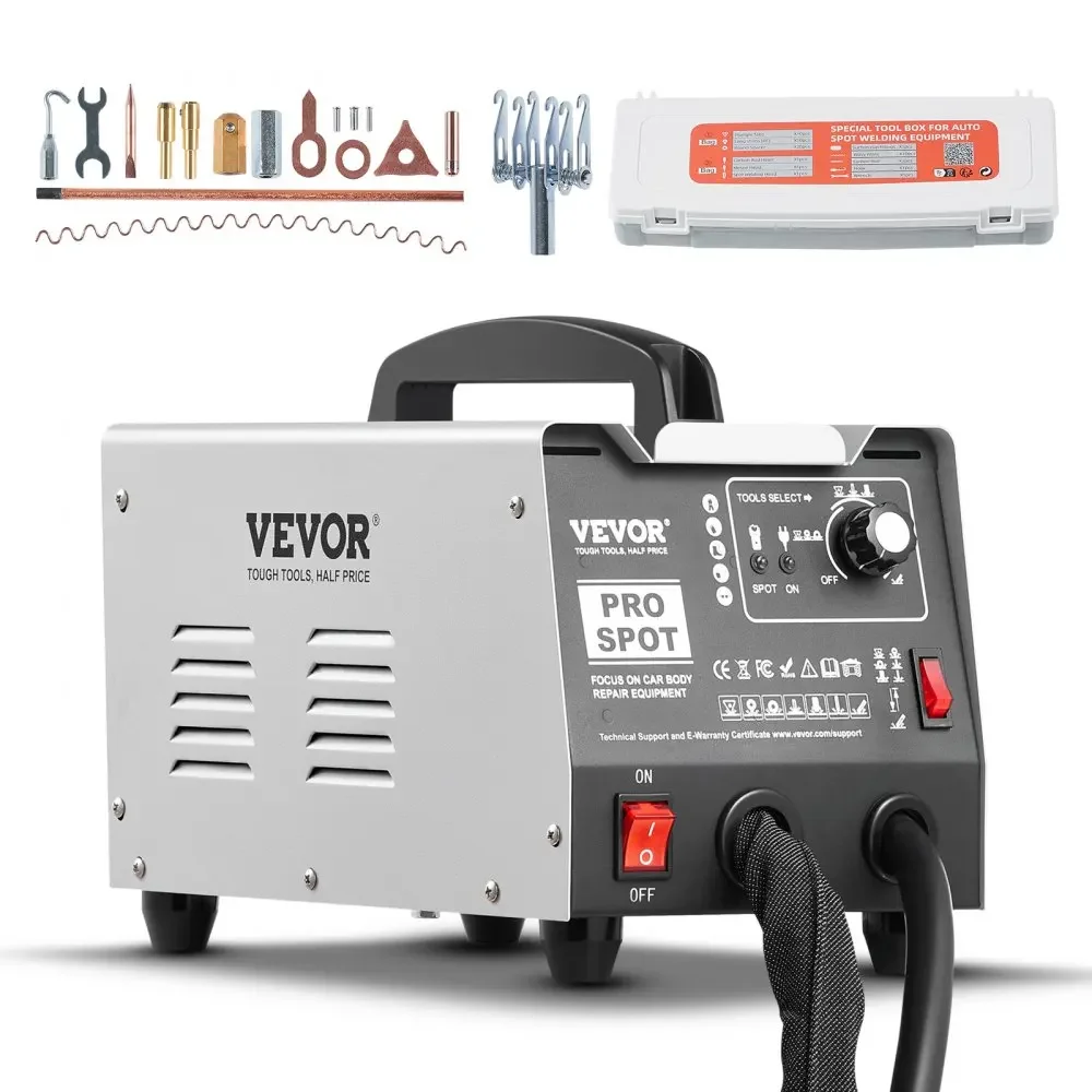 VEVOR Stud Welder Dent Puller Machine Dent Repair Kit Auto Body Spot Welding with 7 Welding Modes & Adjustable Power