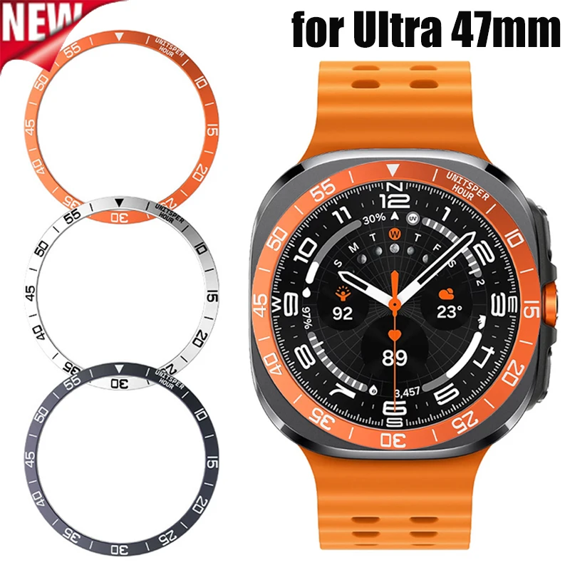 Metal Bezel Rings for Samsung Galaxy Watch 7 Ultra Scale Rotation Circle for Galaxy Watch Ultra 47mm Digit Ring Accessories