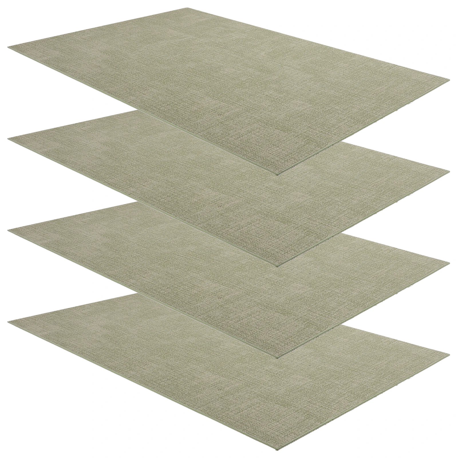 

4 Pcs Waterproof Oil proof Placemats Table Mats Kitchen Decor Green Coffee Pads Heat Insulation Faux Dining Protection