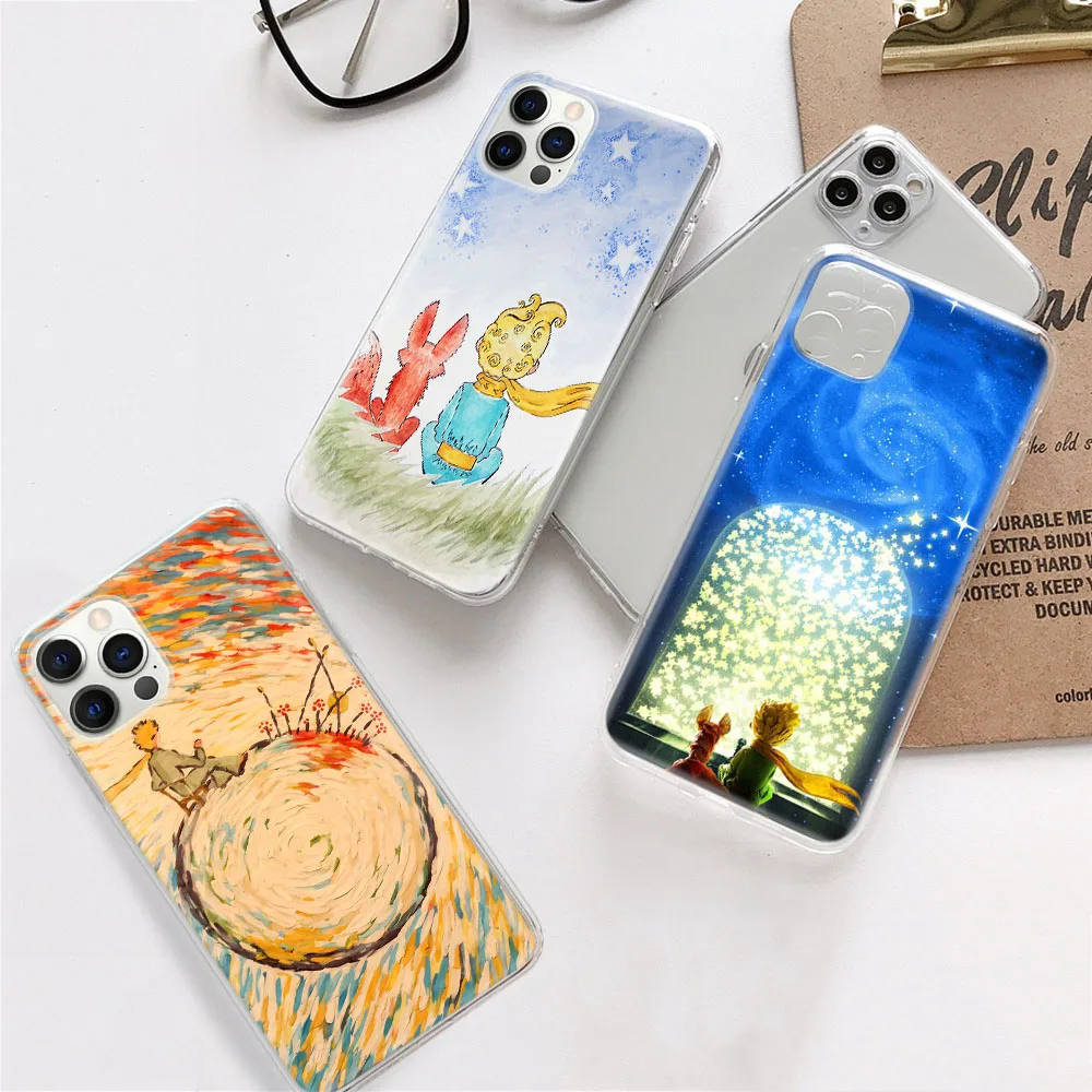 The Little Prince Transparent Soft Case for Xiaomi Poco M6 F6 Redmi Note 13 Pro Plus 13C 5G A3