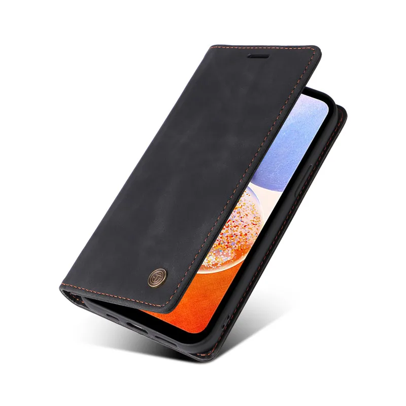 Wallet Flip Case on For Samsung Galaxy A15 4G A05 A05s A25 A35 A55 5G Cover Cases Suction Cup Leather Stand Phone Protective Bag