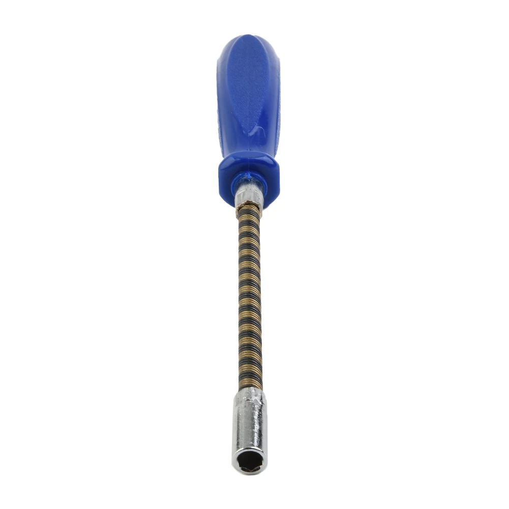 1Pc Socket Screwdriver Hexagon 7mm 145mm Non-slip Flexible Shaft For Screws Fixing Fastening Steel For Repairing Hand Tools