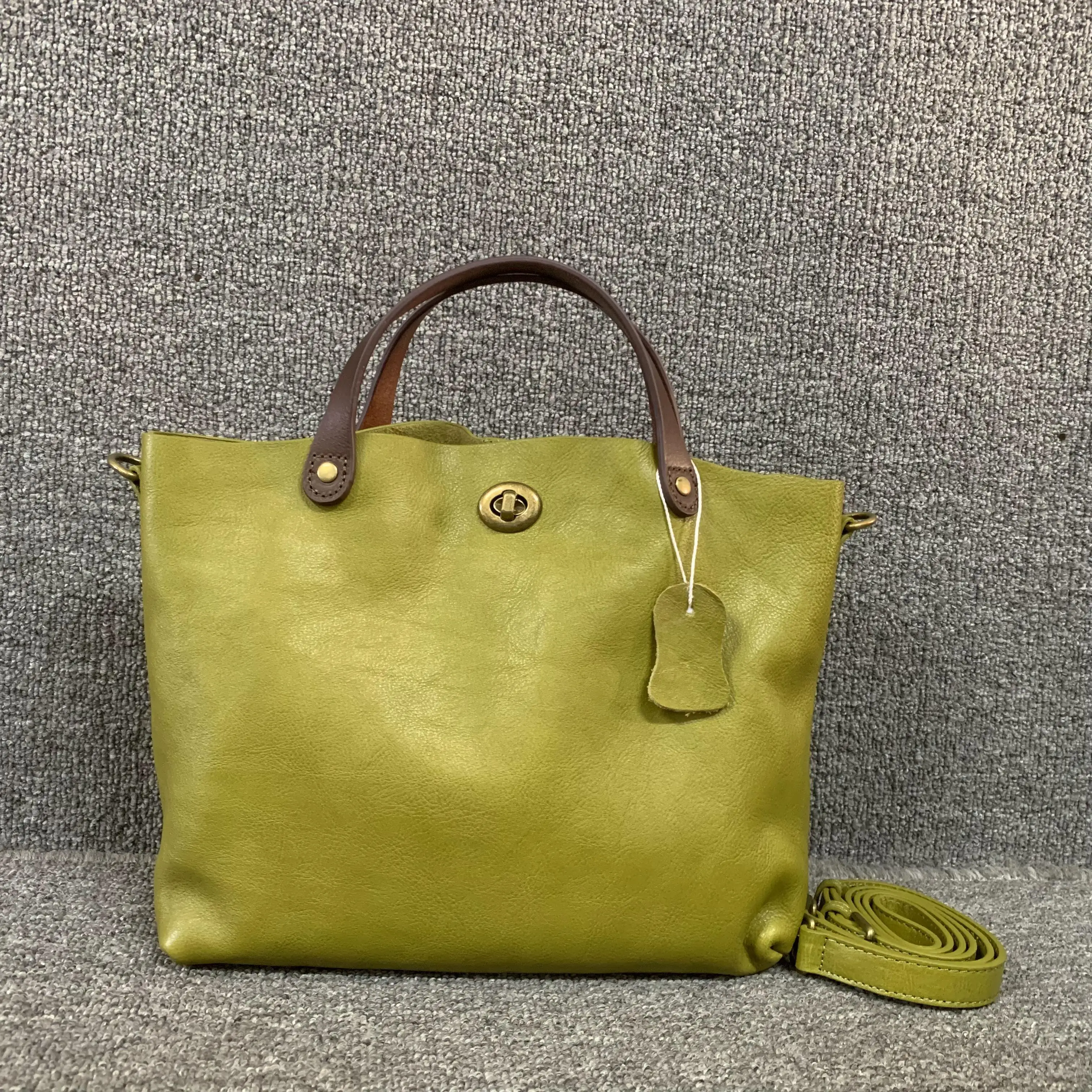 Designer Brand Soft Leather Women's Handhold Single Shoulder 3 Designer Brand Soft Leather Women's Handhold Single Shoulder