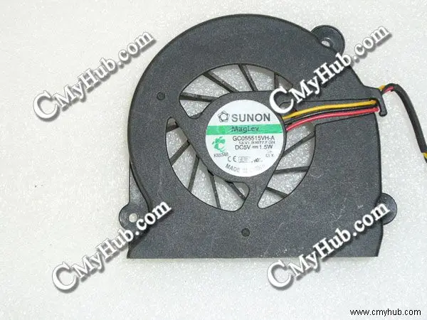 For Fujitsu Siemens Amilo Xa 2528 13.V1.B3077.F.GN DC5V 1.5W 3Wire 3Pin connector Cooliong Fan GC055515VH-A 13.V1.B3077.F.GN