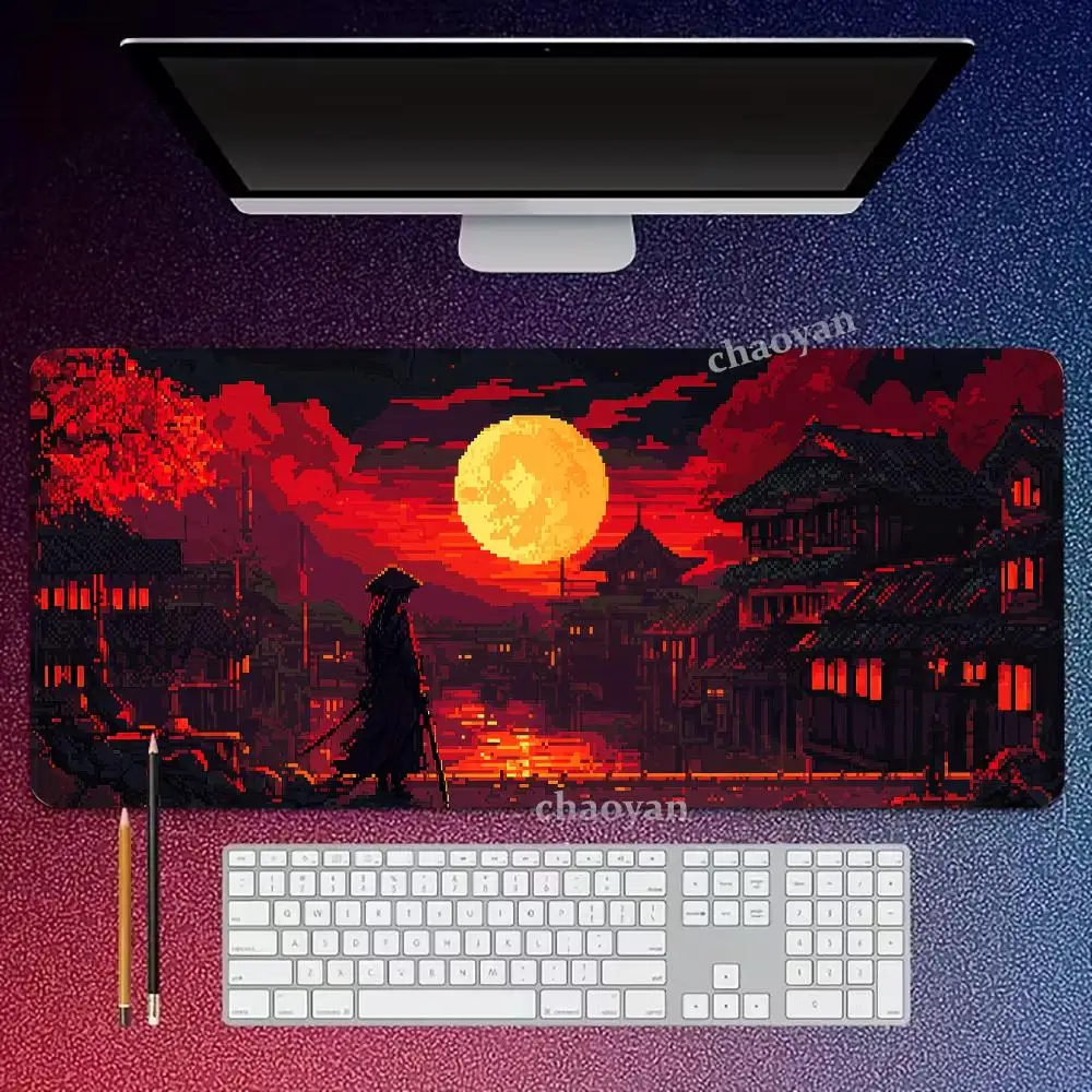 Red Sun Scenery  Mouse Pad  Large Computer Office Game Table Mats XXL Rubber Anti-slip Gaming Keyboard Mousepads Long Desk Pads