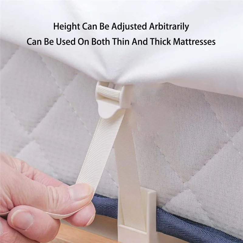 

ABJY-Sheet Locks, Sheet Corner Locks To Keep Sheets Tight, Sheet Organizer Mattress Sheet Holder Straps