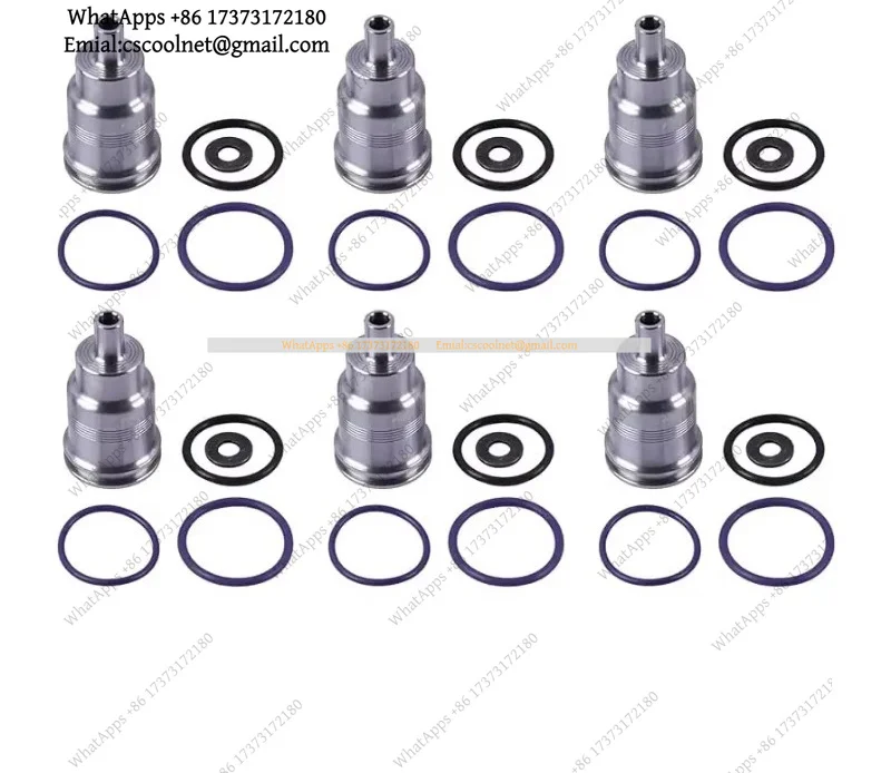 k06 6Pcs Diesel Engine Injector Sleeve Assembly 21515329 for Volvo D11 D13 D16 MACK MP7 Truck Engine Parts