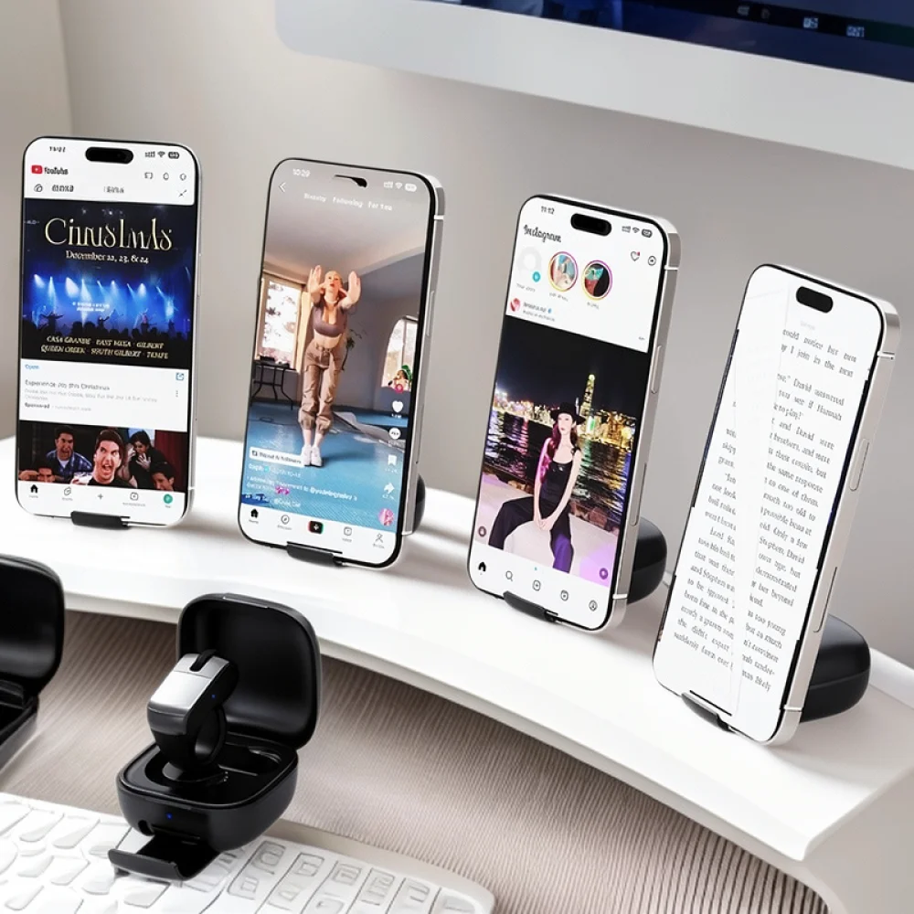 Smart Bluetooth Remote Ring For Mobile Page Scrolling Ebook Reader Page Turning Camera Shutter Control Wearable Device