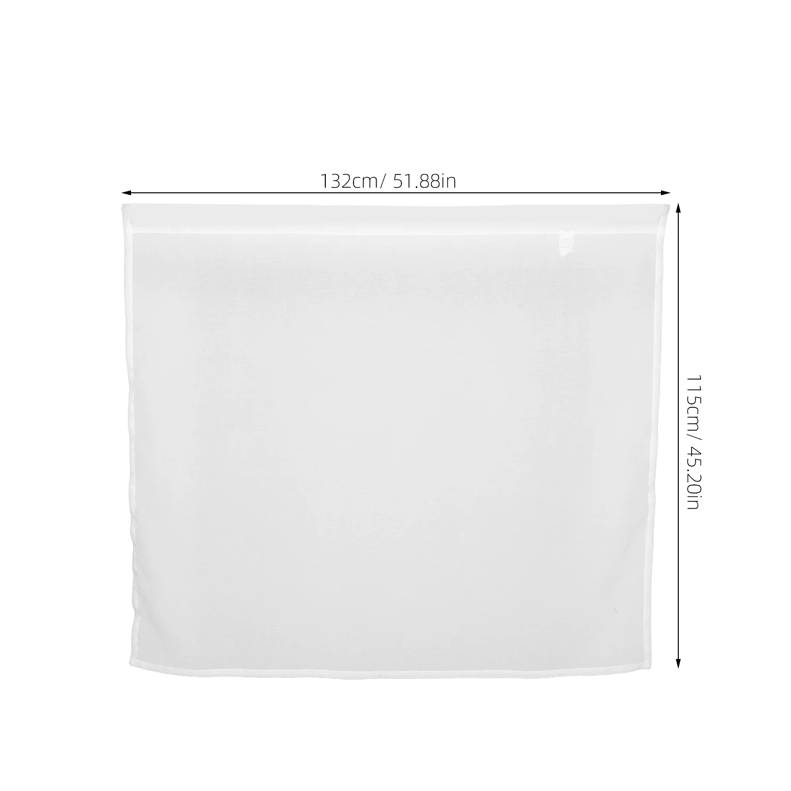 ستائر بيضاء قصيرة شفافة، ستائر داخلية شفافة لتصفية الضوء، خصوصية للمطبخ والحمام وغرفة النوم وغرفة المعيشة