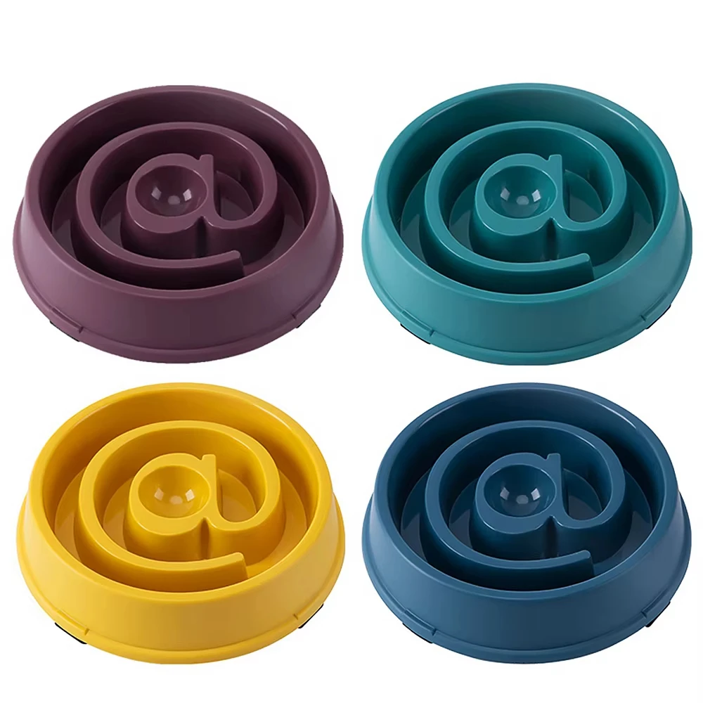 

Healthy PP Plastic Slow Food Dog Bowls Anti-Slip And Anti-Choking Puzzle Design For Slower Eaters-Wholesale