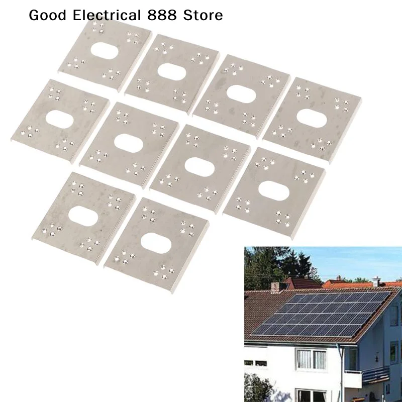 【G】10/30/50pcs Solar Panel PV Grounding Clip Washer Spacer C-Shaped Solar Panel Grounding Clip Gasket Fits Photovoltaic Systems