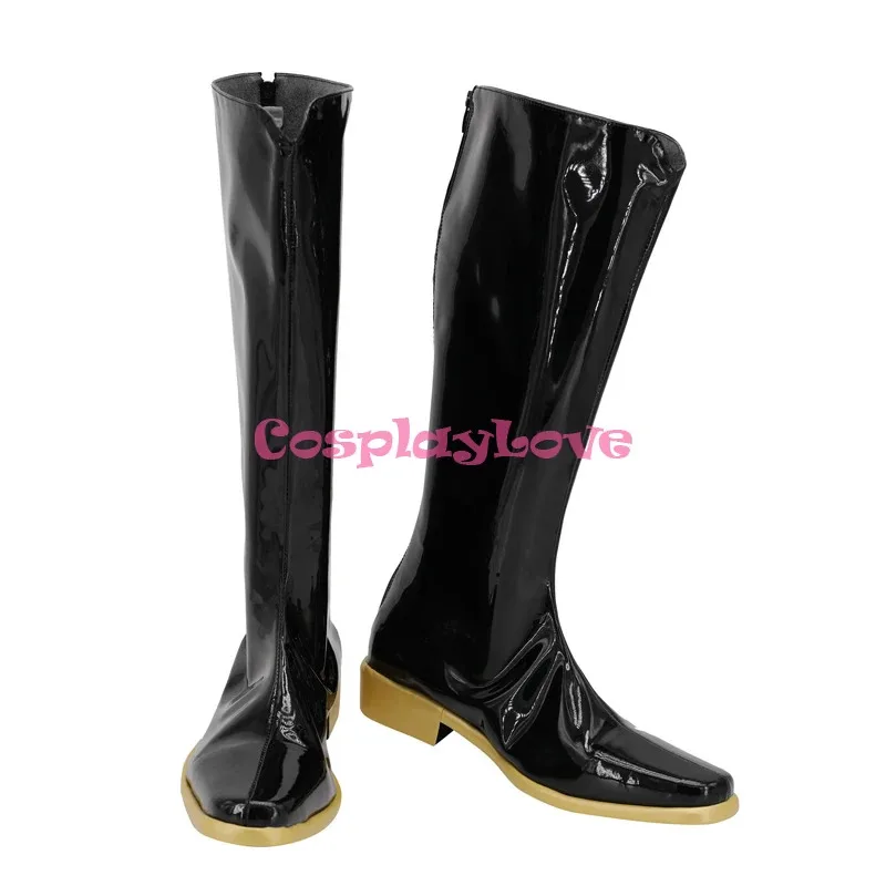 

Черные ботинки для косплея «Fire Emblem: Three Houses» Claude von Reegen, подходящие для вечеринок на Хэллоуин и Рождество.