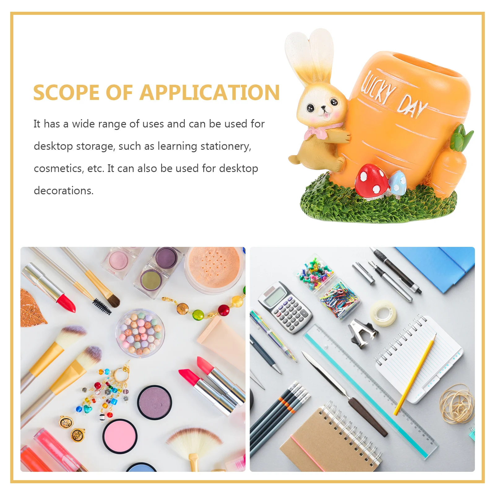 

Pencil Case Cartoon Character Resin Holder Cups for Desk Cute Organizers and Storage Creative Interesting