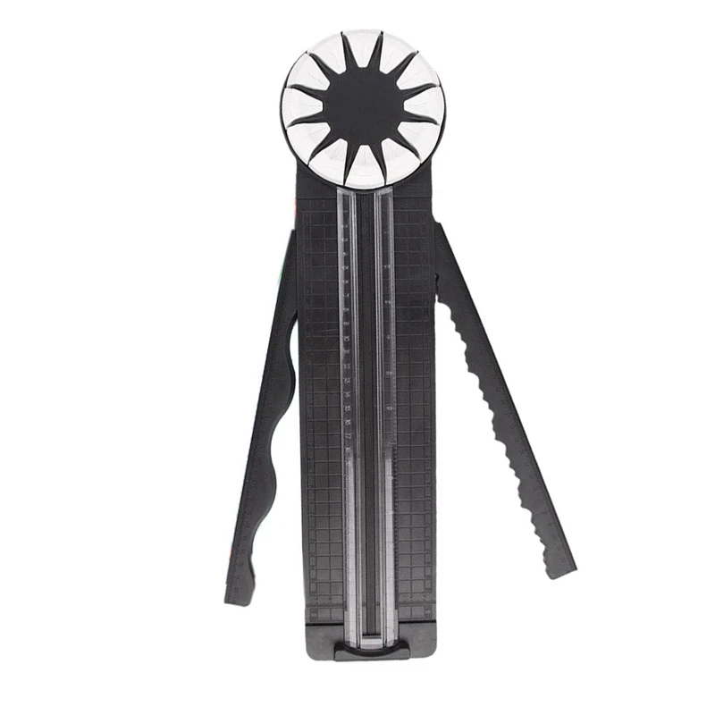 12-In-1 Rotary Paper Trimmer Cutting Tool With 12 360° Rotating Cutting Heads DIY Straight Line Hand Paper Cutter Tool