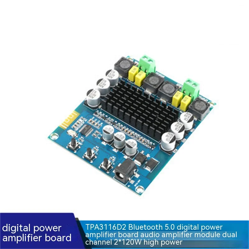 

Class-D Amplifier XH-M548 Bluetooth 5.0 Dual Channel 2*120W Digital Amplifier Board TPA3116D2 Audiophile Audio Amplifier Board