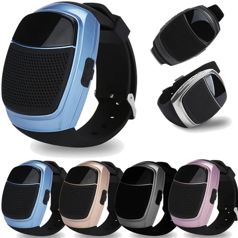 

B90 Outdoor Sports Mini Bluetooth Speaker Wrist Wireless Portable Wearable Watch Audio Strap Display