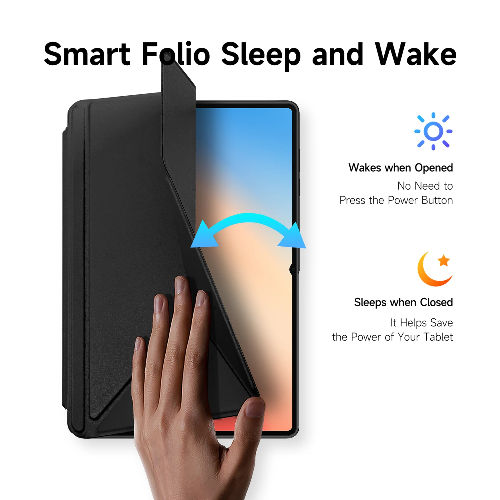 DUX DUCIS Case for Samsung Tab S11/S12 Ultra S11 A11/A9 Plus S12+ Detachable Clear Cover with S Pen Holder & Auto Wake/Sleep image 4