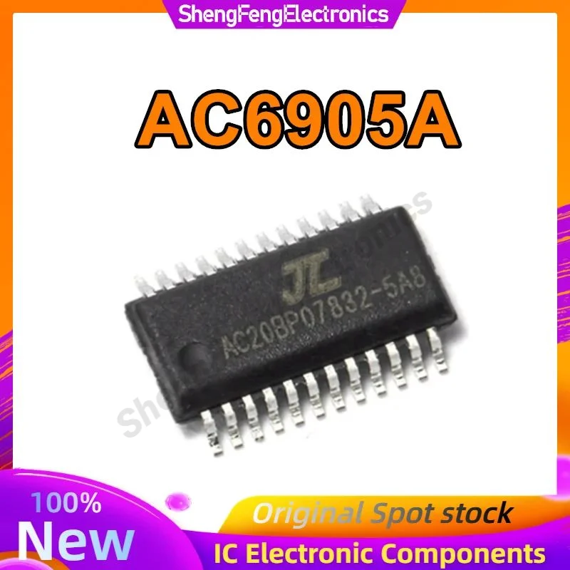 

10PCS 100% New AC6905A SSOP24 lossless decoding Bluetooth chip IC