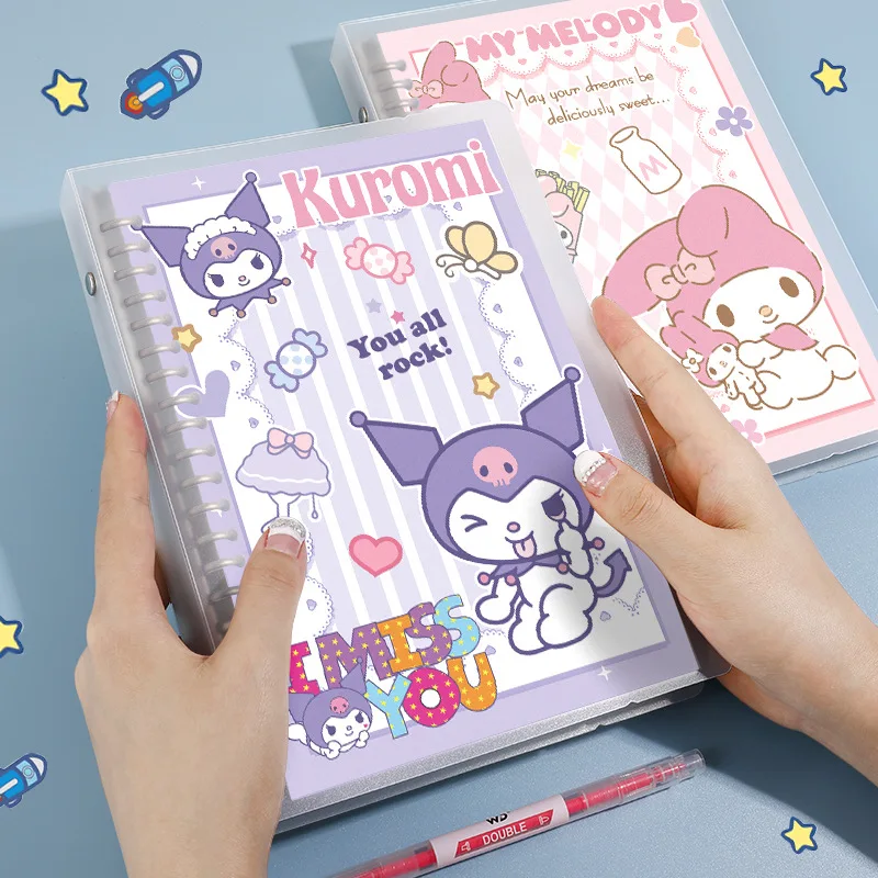 Sanrio Kuromi My Melody Cinnamoroll Hello Kitty Sanrio Loose Spiral Cinnamoroll Melody Notebook Student Book Writing Pads