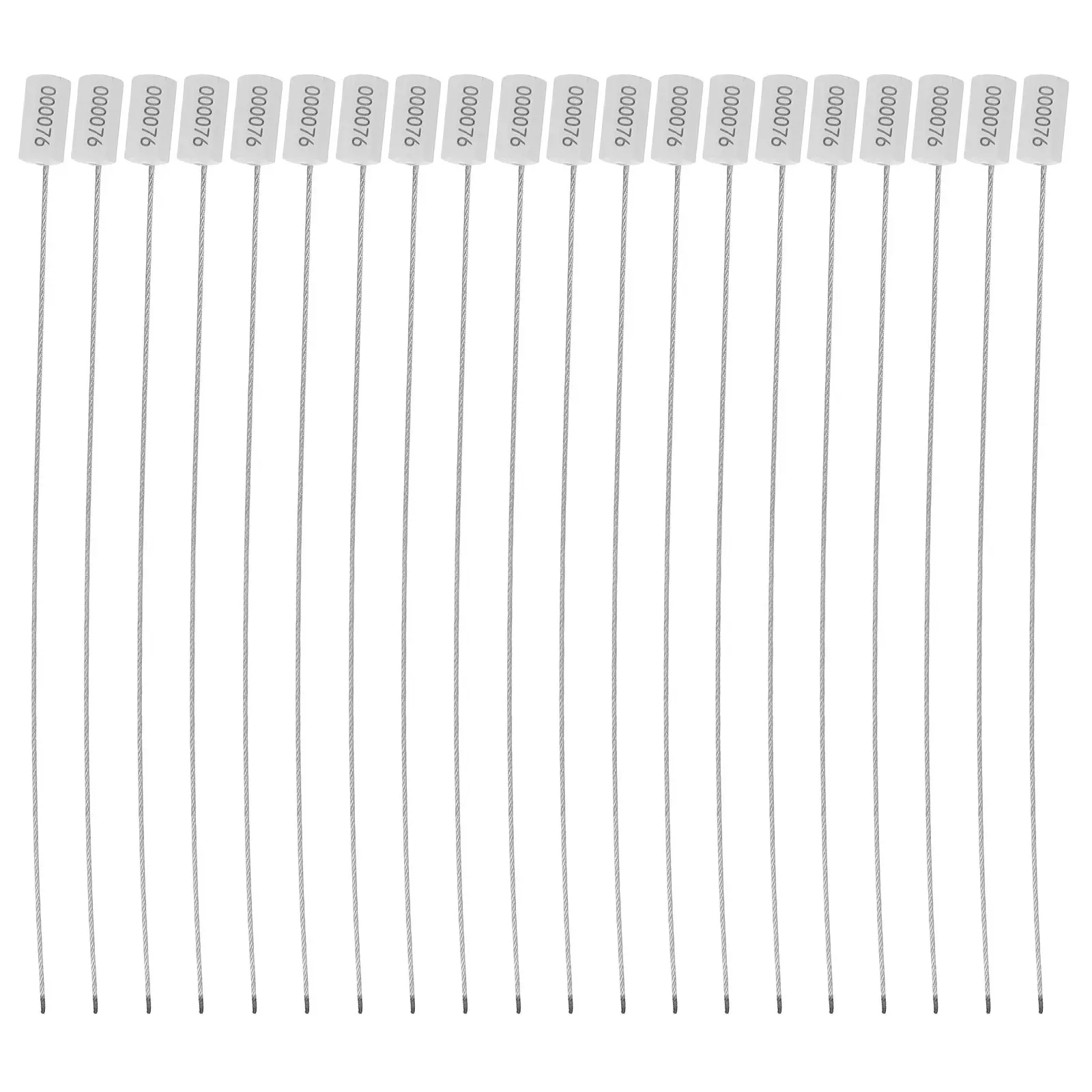 100Pcs Tamper Evident Cable Seal High Strength Nylon Security Seal Numbered Pull Tight Zip Ties for Warehouse Shipping Container