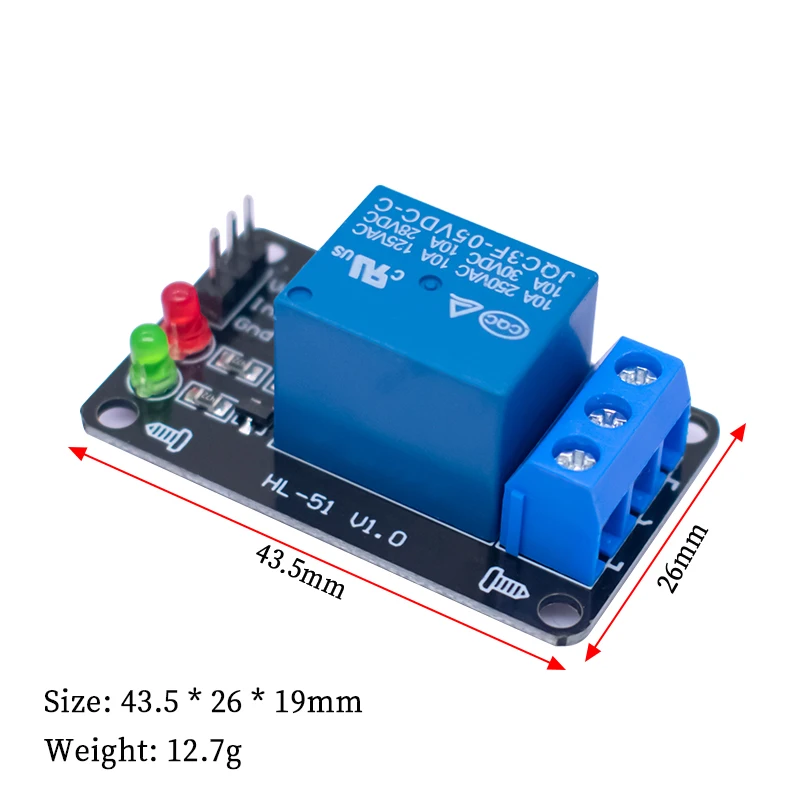 WAVGAT 3V 5V 12V 24V 1-way electromagnetic relay module Low-level trigger PLC control driver board