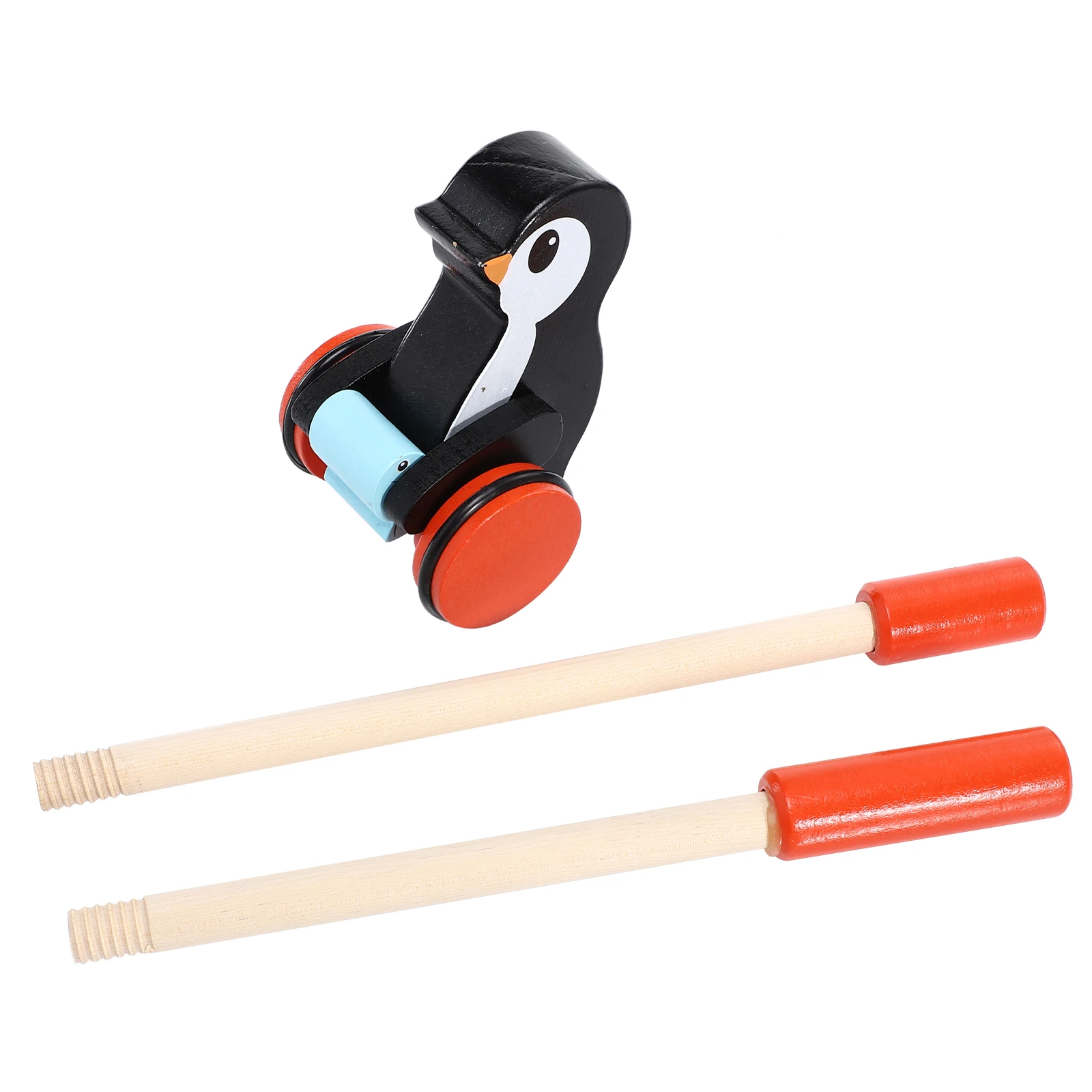 Toddler Stroller Toys Kids Push Puzzle Baby Pushchair and Pull Learning Walker Wooden Car Child Activity