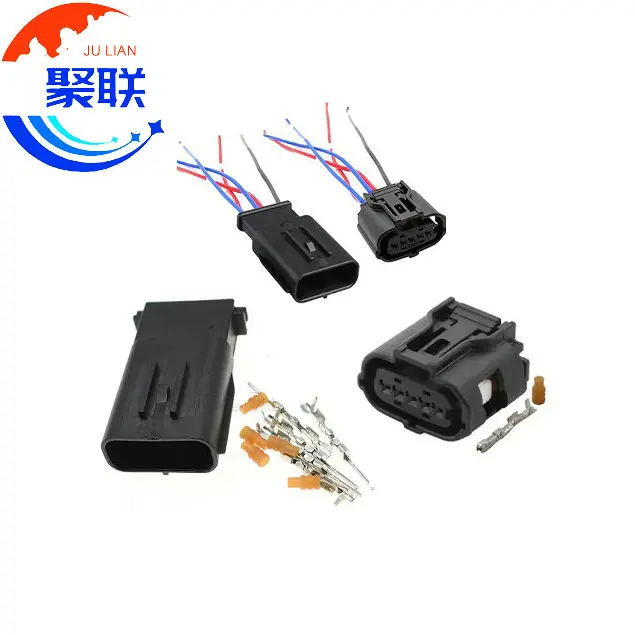 

1 комплект, 5 контактов, 6189-1046 90980-12292, автомобильный разъем, микроводонепроницаемая вилка для мотоцикла со штифтом или проводами