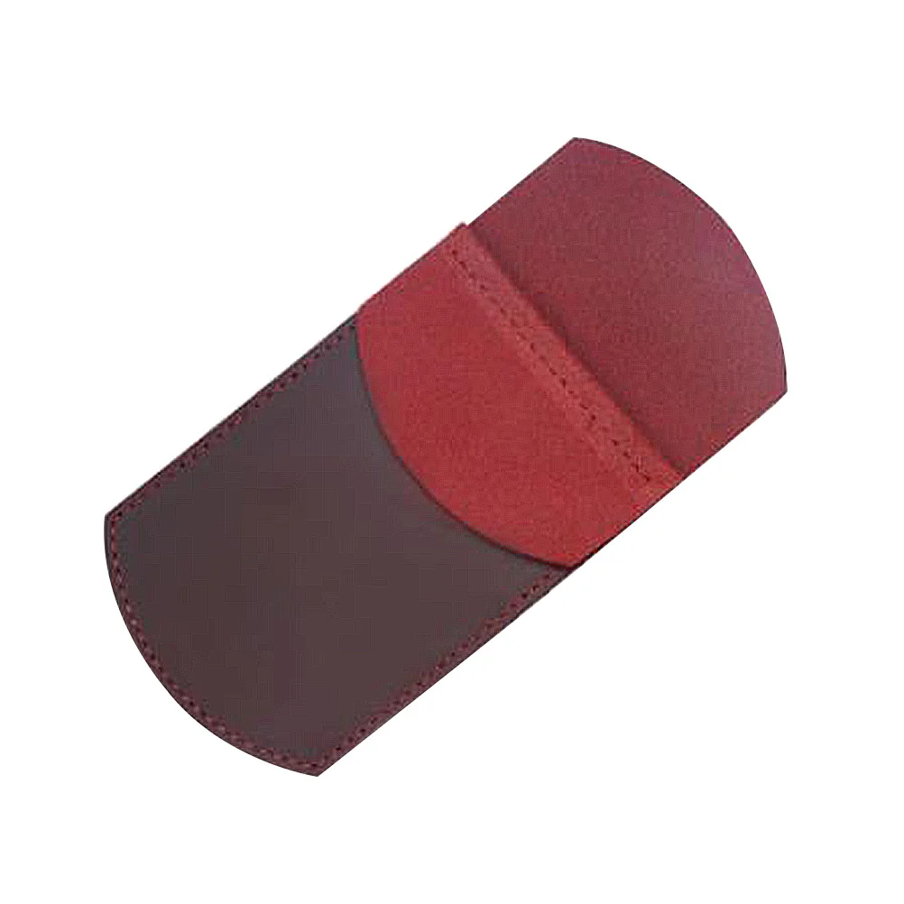 Pen Case Wine Red Vintage Design Hand Stitched Holder For Pens Pencil Organizer Luxury Pen Pouch