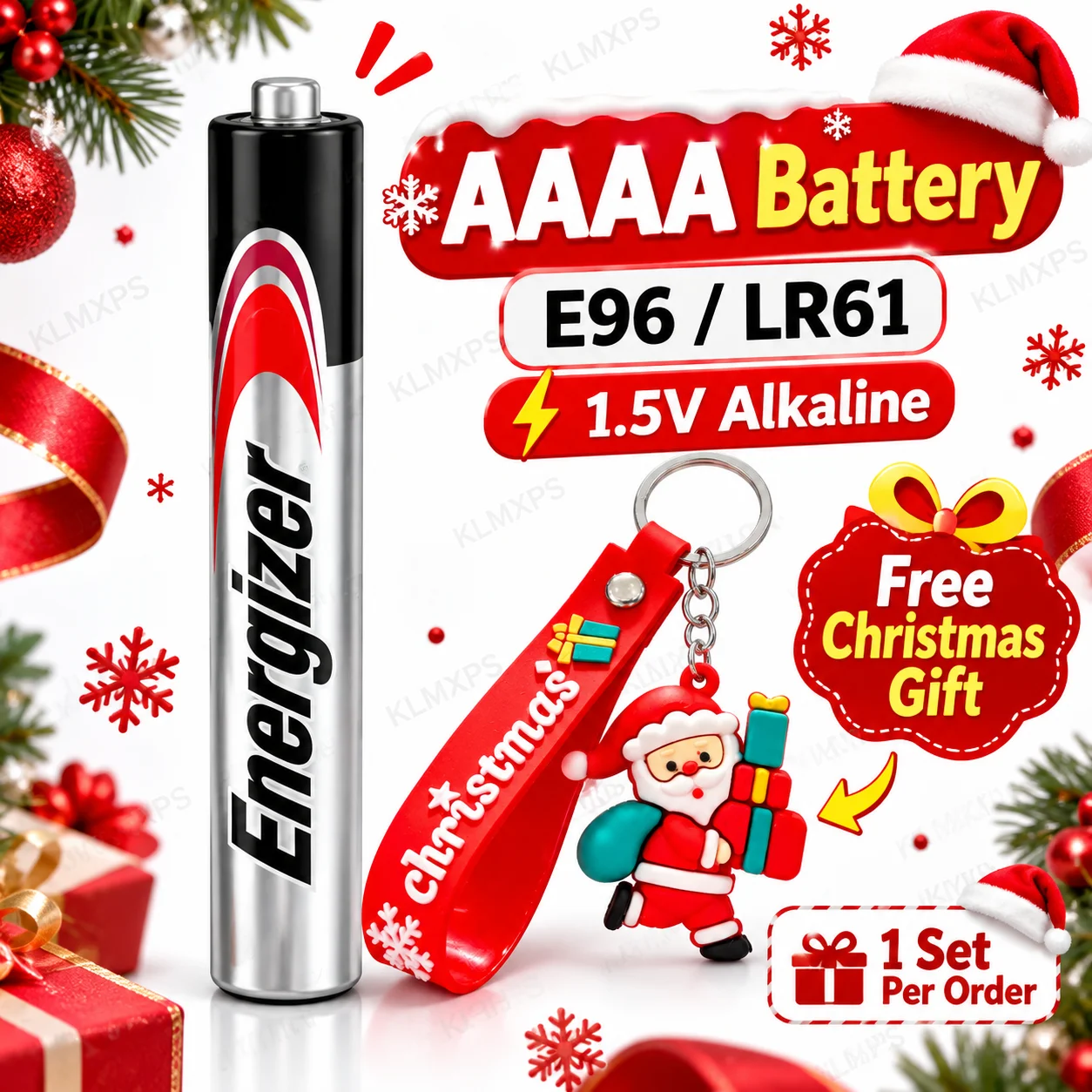 AAAA LR61 E96 Alkaline Battery for Compatible Devices Christmas Holiday Gift Bundle
