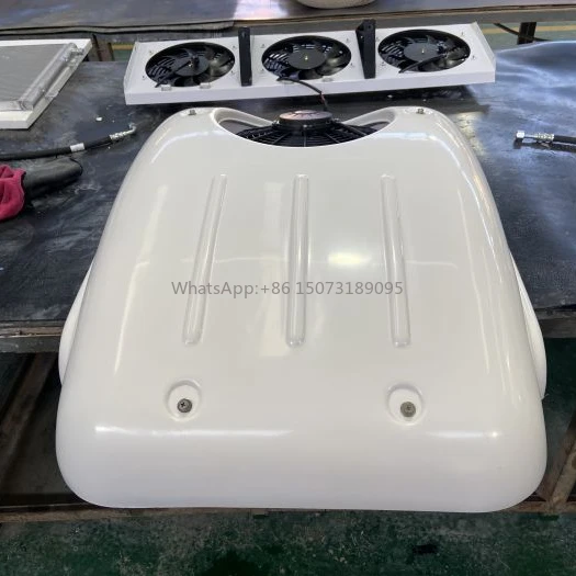 Exportación de Europa DC12V furgoneta eléctrica completa sistema de Reefer impulsado por batería unidades de refrigeración eléctricas montadas en el techo