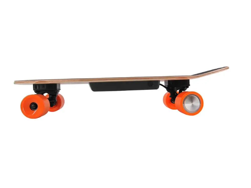 Skateboard Listrik Custom Small Fish Plate Cruiser Maple dengan Remote Control Direct Drive Boosted