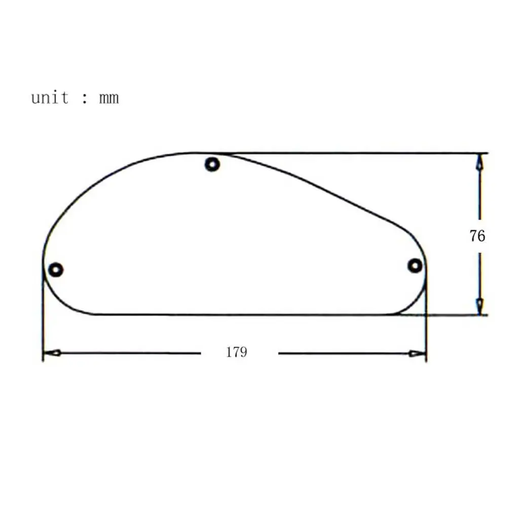 Arc-shape Bass Guitar Cavity Backplate Cover Musical Instruments Accessories