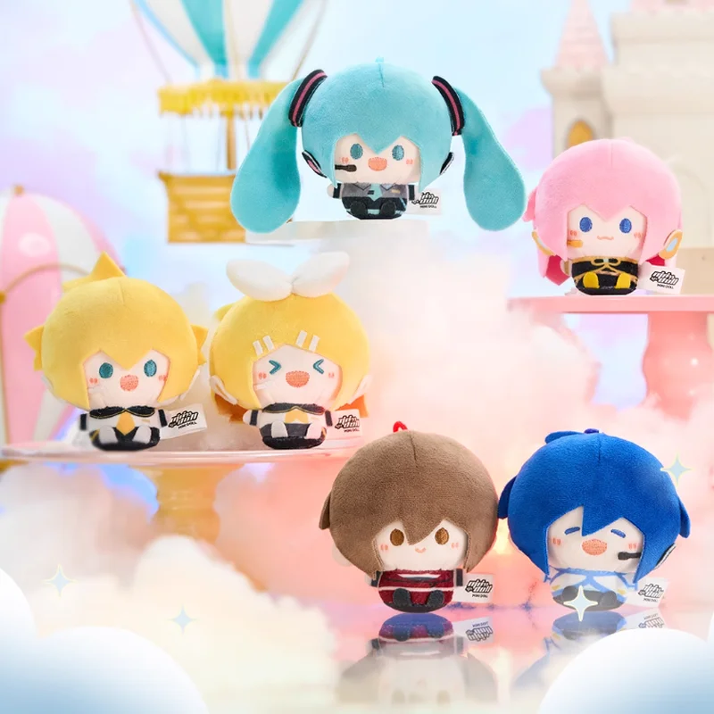 Minidoll Hatsune Miku Cotton Doll Plush Figure 8cm Sitting Official Backpack Pillow Gift Fufu Toy for Fans of Anime