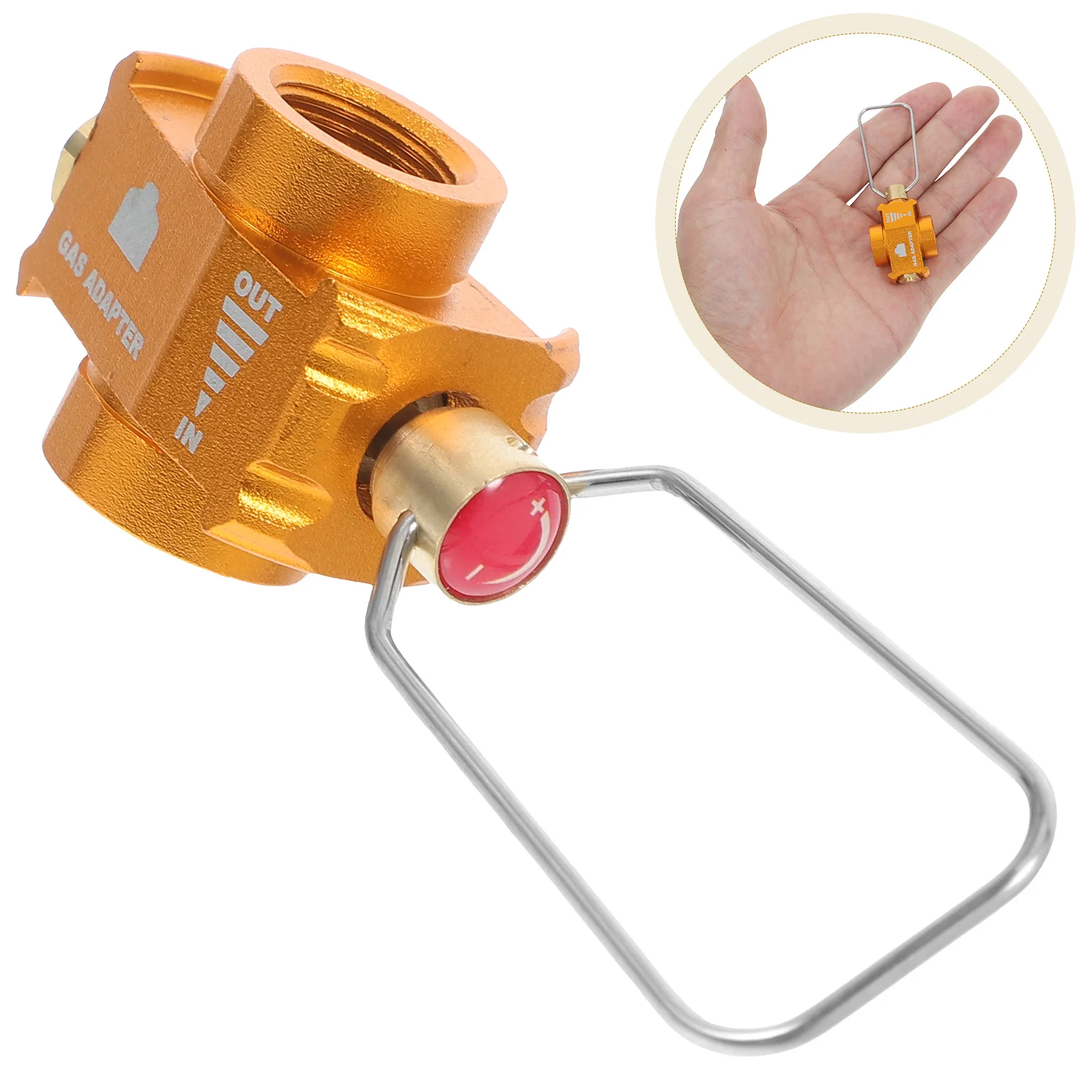 

1pc Gas Refill Adapter Hiking Stove Connector En417 Valve Fuel Canister Camping Stove Tank Input Propane Gas Converter