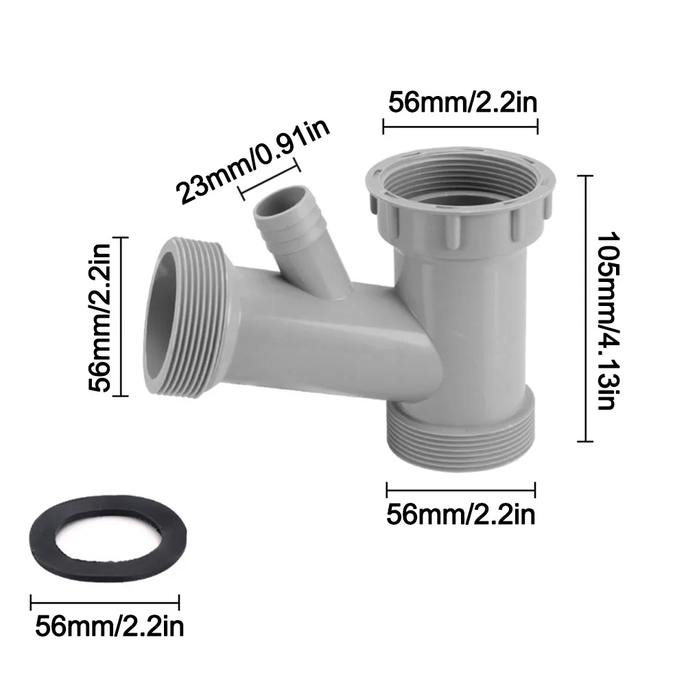 Anti Leak Kitchen Sink Drain Connector Sealing Gasket Corrosion Resistant Waste Pipe Adapter Threaded Nut Sink Drain Adapter