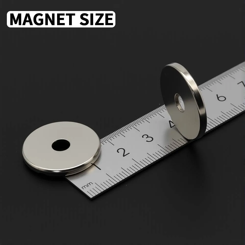 25x3-5mm Powerful with holes Neodymium Magnet N35 NdfeB Permanent Magnetic imanes Round Super Strong Fridge Magnets DIY