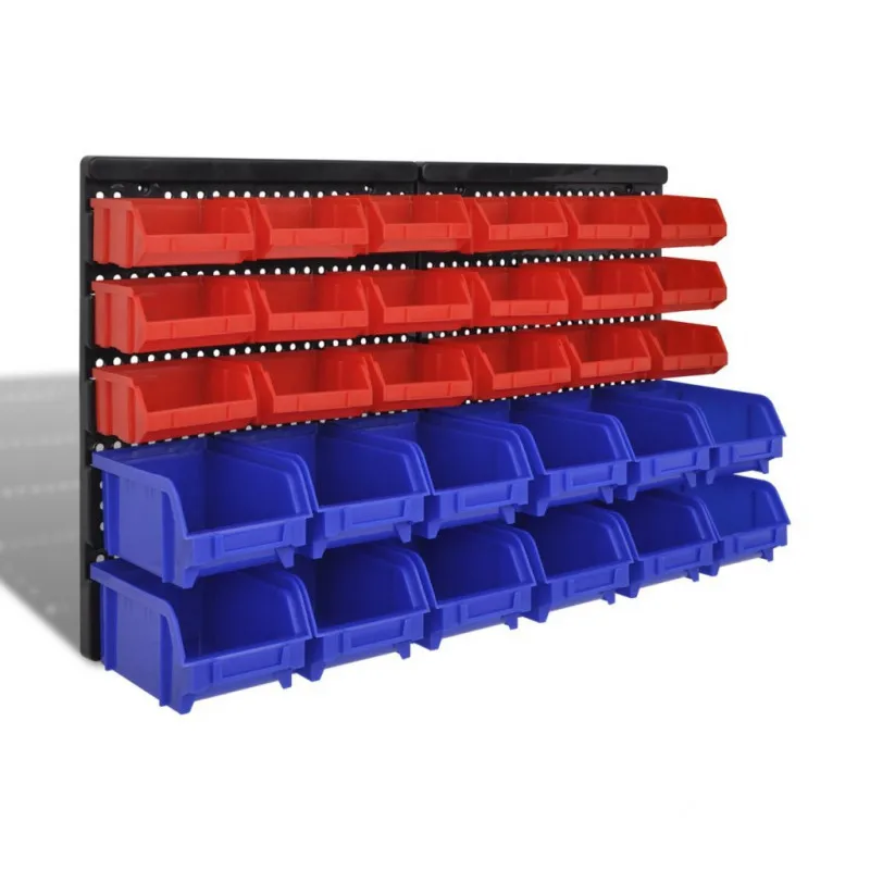 32pc Diy Wall Shelving Tool Organizer Stackable Boxes Modular Plates TSX TOOL