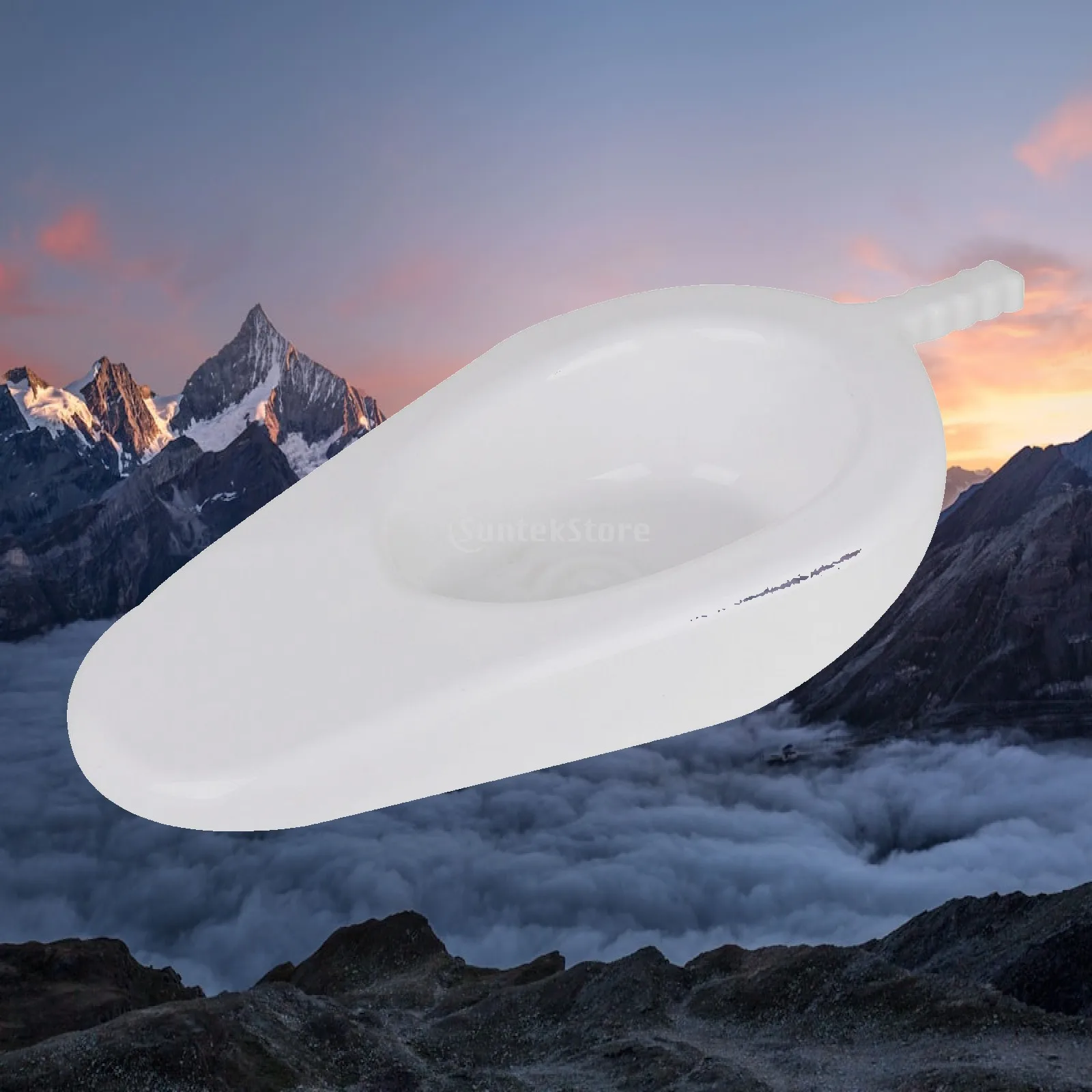 Thickened Bedpan with Handle | Elongated Body, Bedpan with Spout, for Home Care