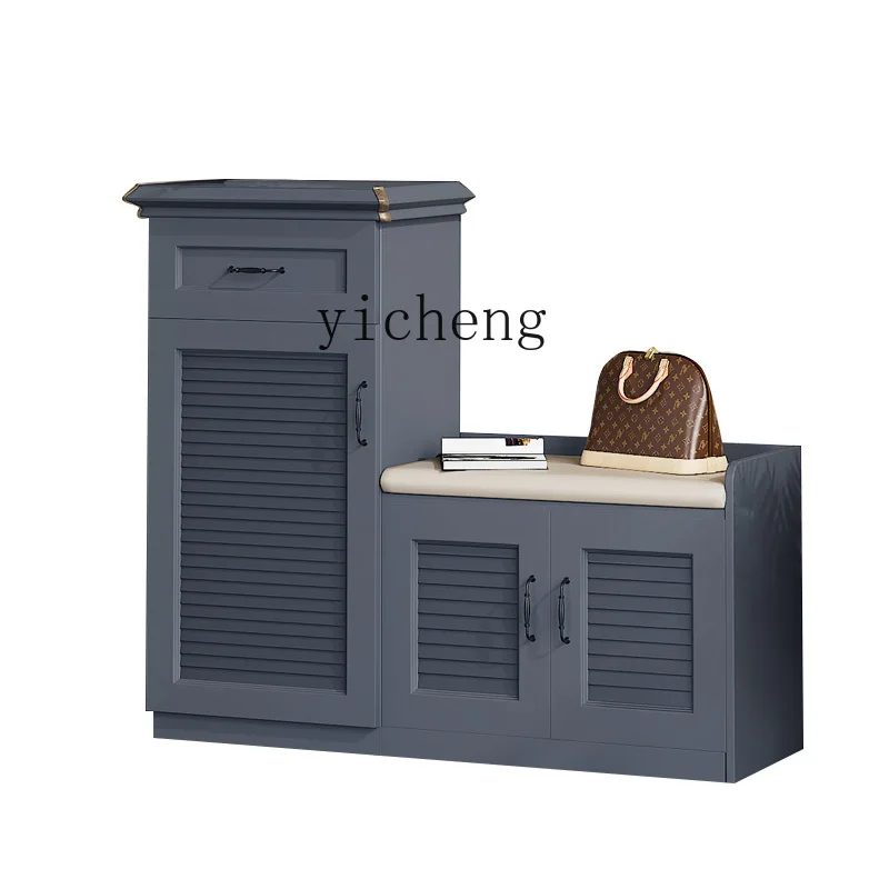 ZC Outdoor Aluminum Alloy Shoe Cabinet Villa Door Balcony Garden Waterproof and Sun Protection Locker