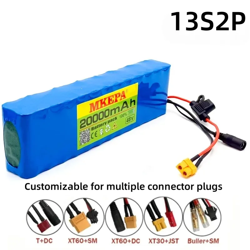 MKEPA Original Special offer For 48v 20000mAh 18650 Li-ion Battery Pack 13S2P Conversion Kit Bafang 30A fuse