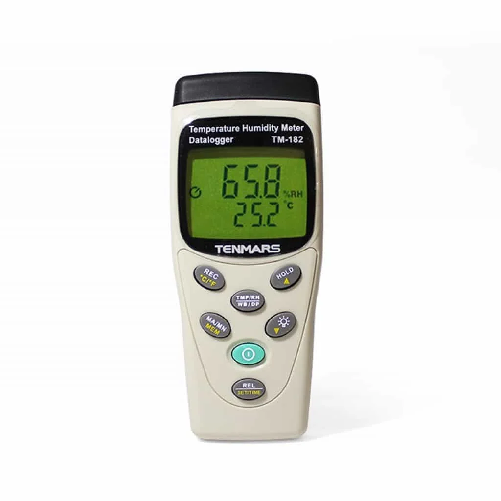 Tenmars TM-182 Dew Point WBGT Temperature & Humidity Meter with Datalogging Function