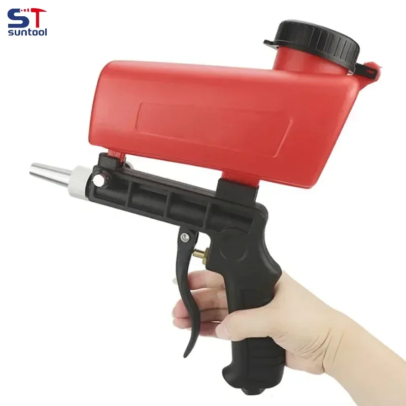 Suntool Adjustable Sandblasting Gun Portable Sand Blaster Sand Blasting Machine Mini Gravity Sandblasting Gun