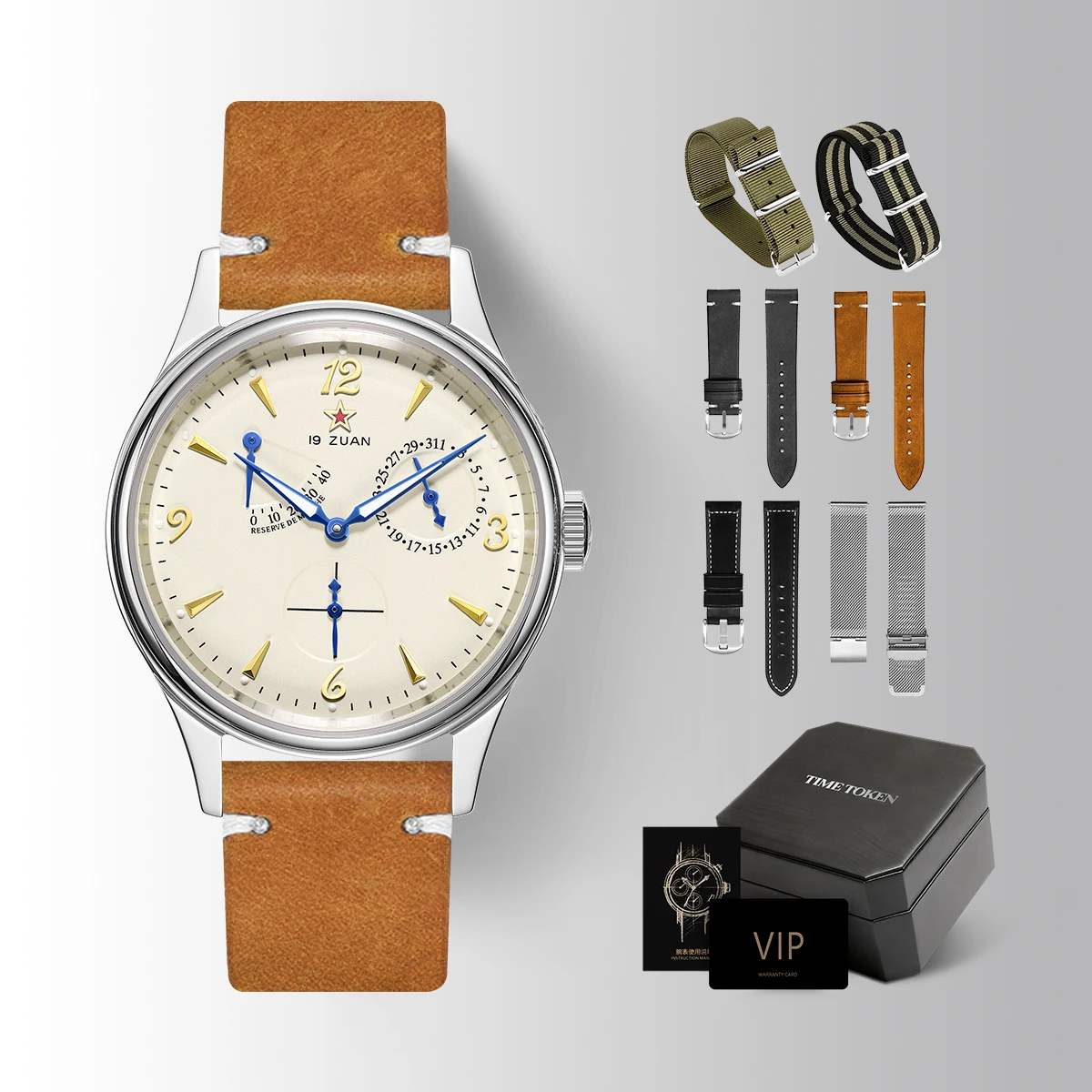 Seagull 1963Watch New Leather Edition ST1780 Movement Automatic Wrist 40mm Pilot Man Watches Waterpoorf Luminous Watches for Man