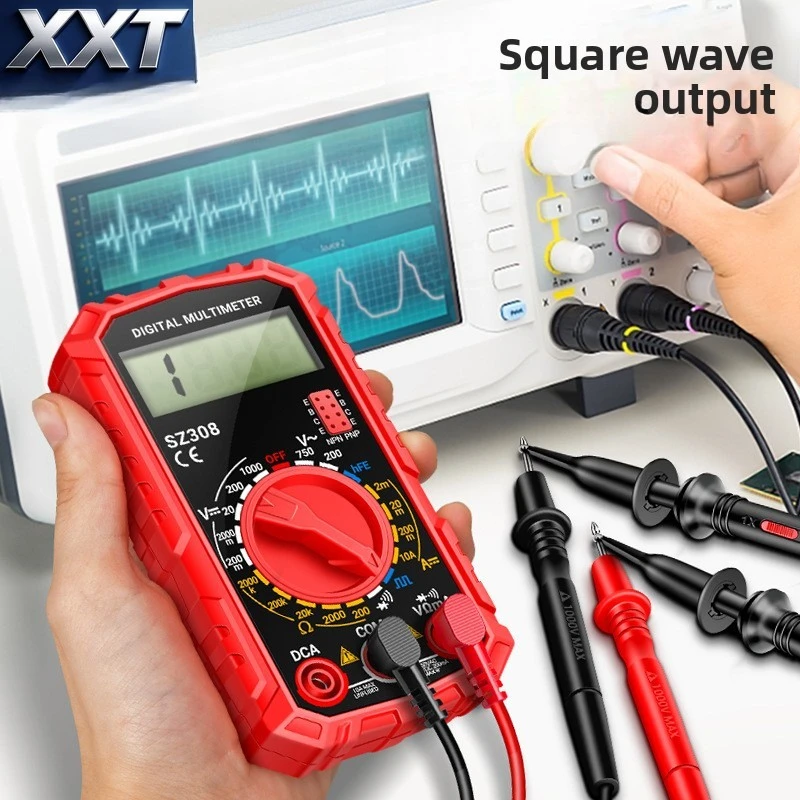 XXT SZ308 Compact Portable Multimeter Digital High-Precision Multi-Function LCD Display Battery-Free IP57 Protection 0.2%
