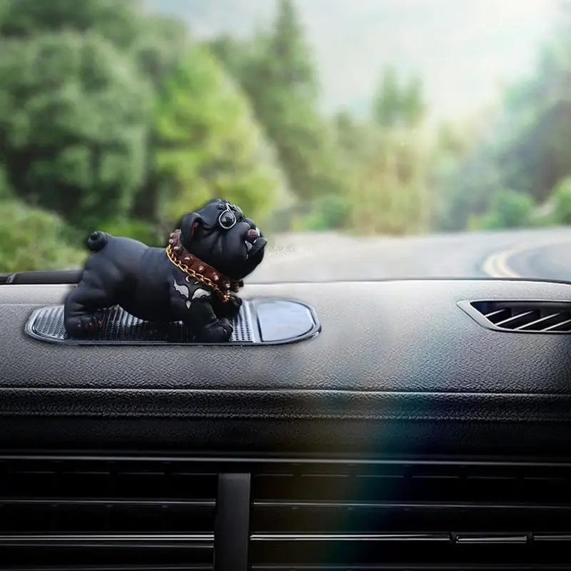 Bulldog Dashboard Ornament Car Interior Dash Accessories Bully Figurines Decor Dog Dashboard Crafts Creative Anti Slip For Store