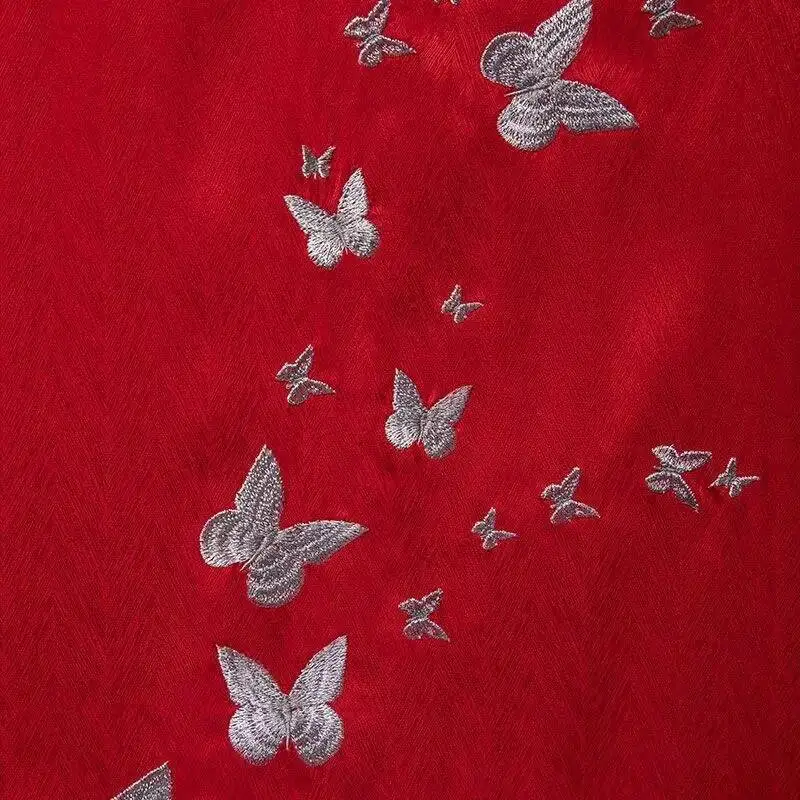 Cos TGCF Tian Guan Ci Fu Huacheng Costume Cosplay Guiwang Huacheng Han Stile Abbigliamento Sanlang Rosso Intrattenimento Musiche E Canzoni Vestito Costume Cinese