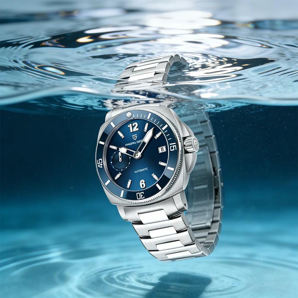 

Новые роскошные спортивные часы PAGANI DESIGN, механические автоматические часы, водонепроницаемые на 100 м, из нержавеющей стали, с сапфировым стеклом, светящиеся часы для мужчин